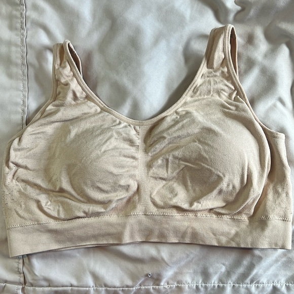 Women's Size XXL Jockey Beige Nylon/Spandex Sleep Bra / Lounge Bra Size XXL - Picture 1 of 7